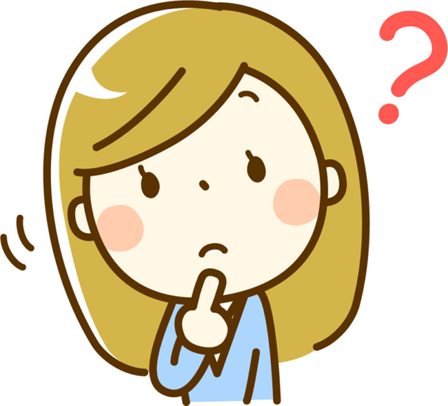 困っている女性イラスト