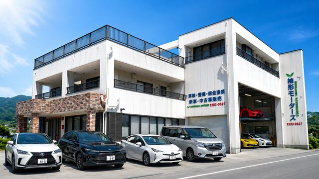 櫛形モータース 工場建物外観