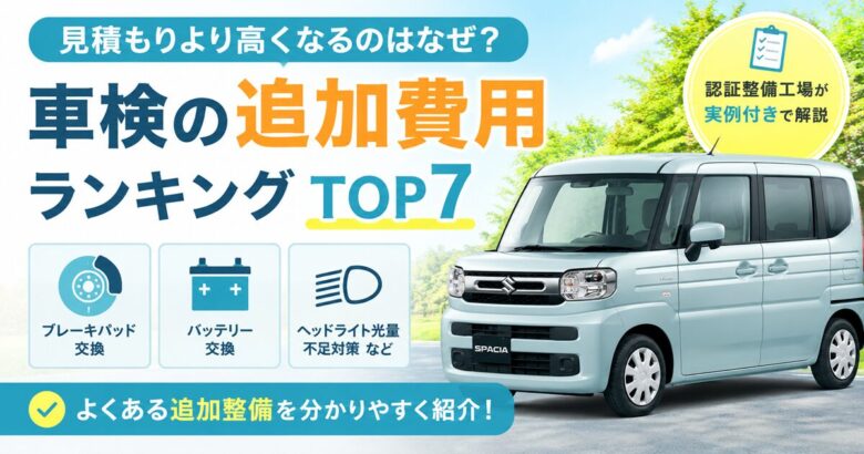 車検の追加費用と整備ガイド