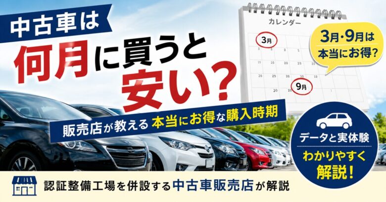中古車は何月に買うと安い？