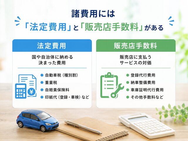 諸費用の種類と特徴 図解